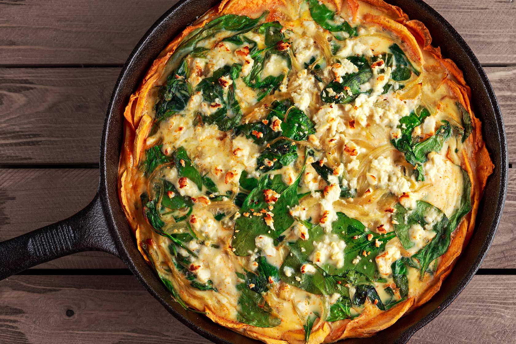 Spinat Feta Quiche